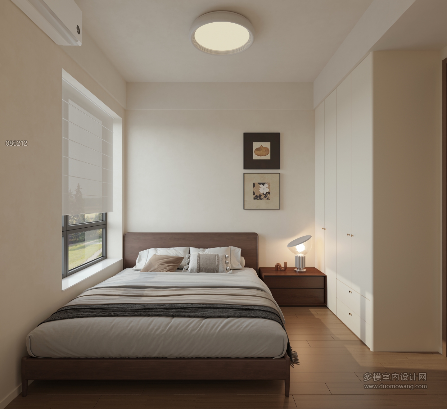 现代 中古风 次卧2 单张