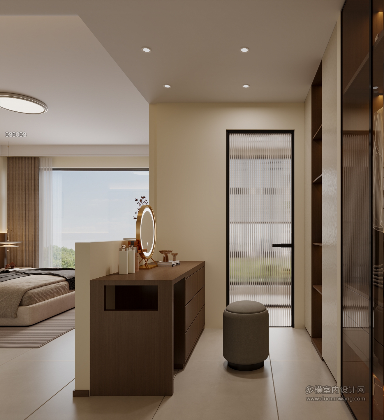 现代中古化妆间单张