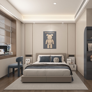 现代男孩房 特写