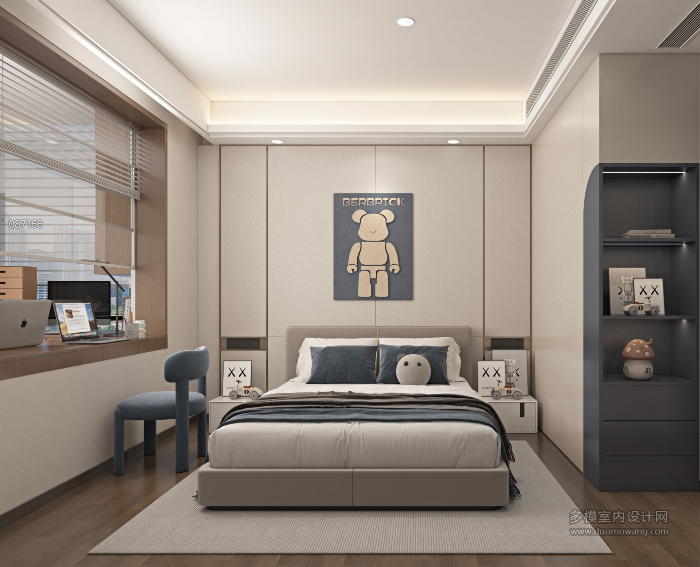 现代男孩房 特写