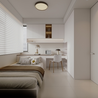 现代奶油儿童房