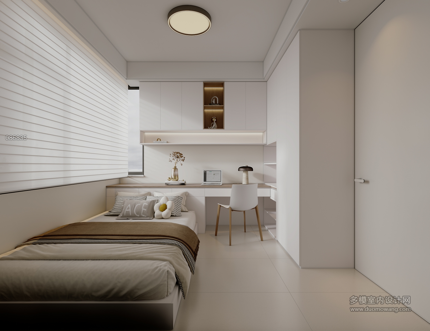 现代奶油儿童房