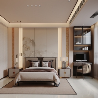 新中式 主卧 静态
