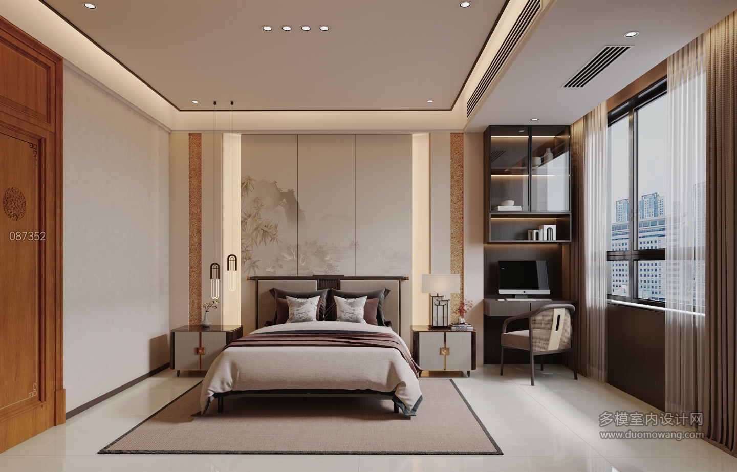 新中式 主卧 静态