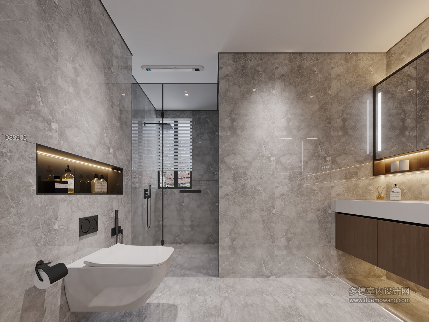 现代主卧室内卫特写1