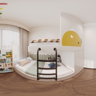 复古女儿房全景