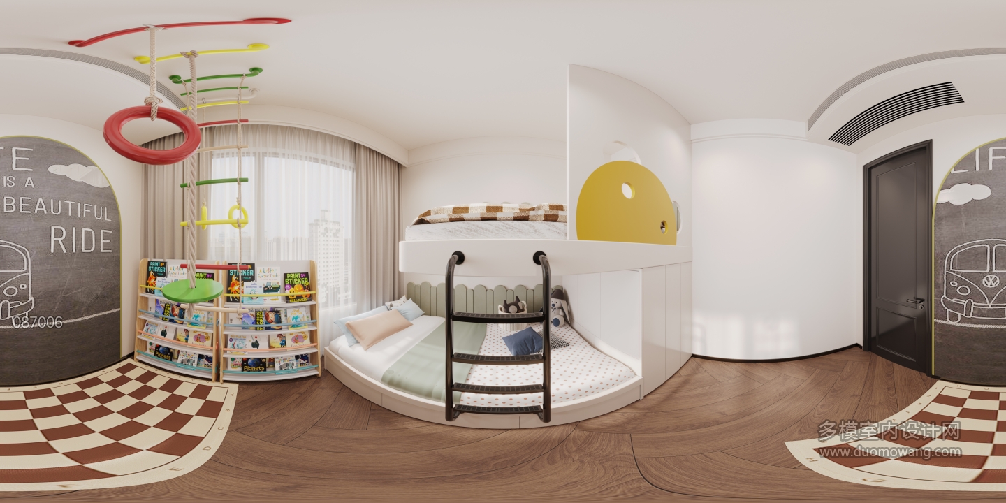 复古女儿房全景