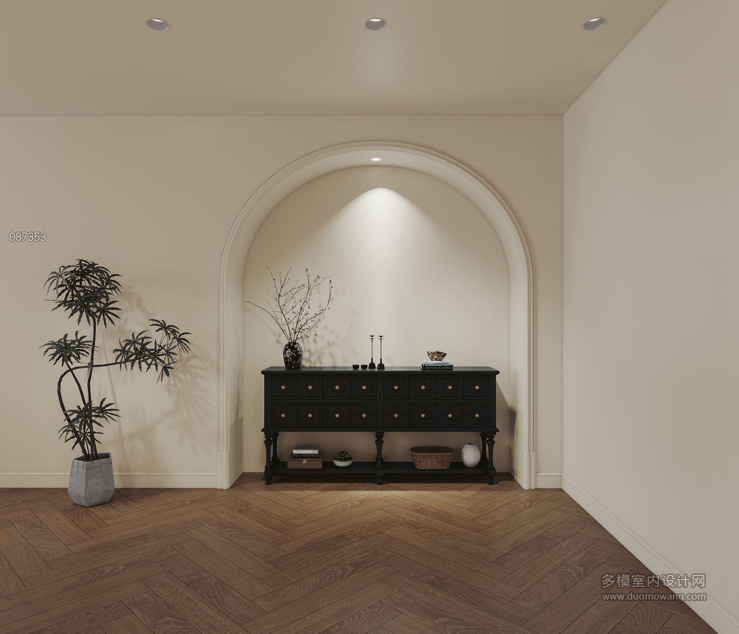 法式奶油二层走廊