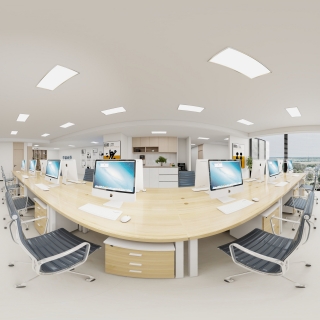 现代简约-开放式办公大厅