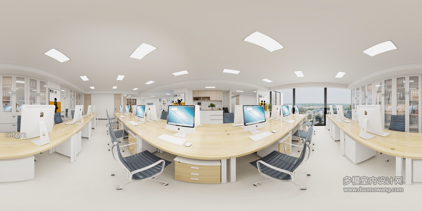 现代简约-开放式办公大厅