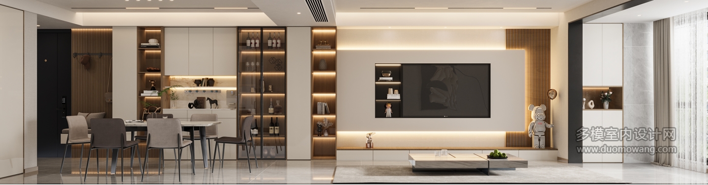 现代电视背景墙