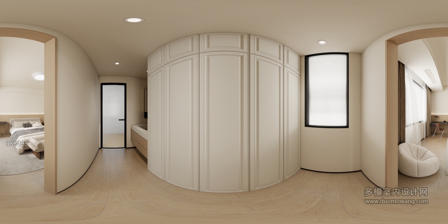 原木四楼主卧干区