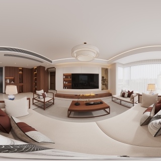 新中式客餐厅全景