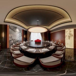 新中式圆桌包房3