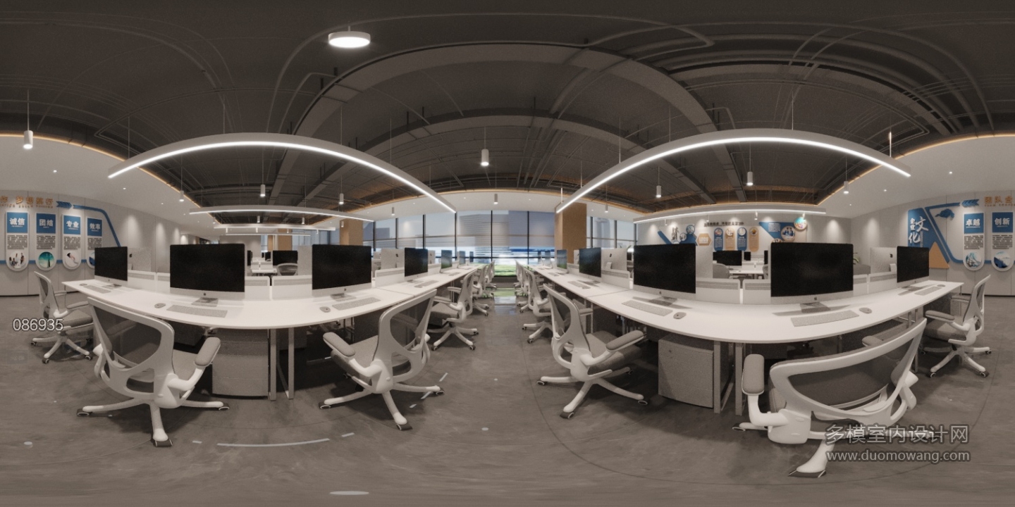 办公室_楼下办公区全景
