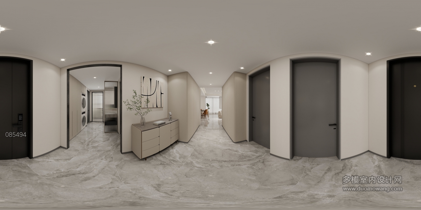 现代黑白灰-过道