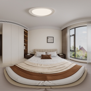 现代中古次卧全景