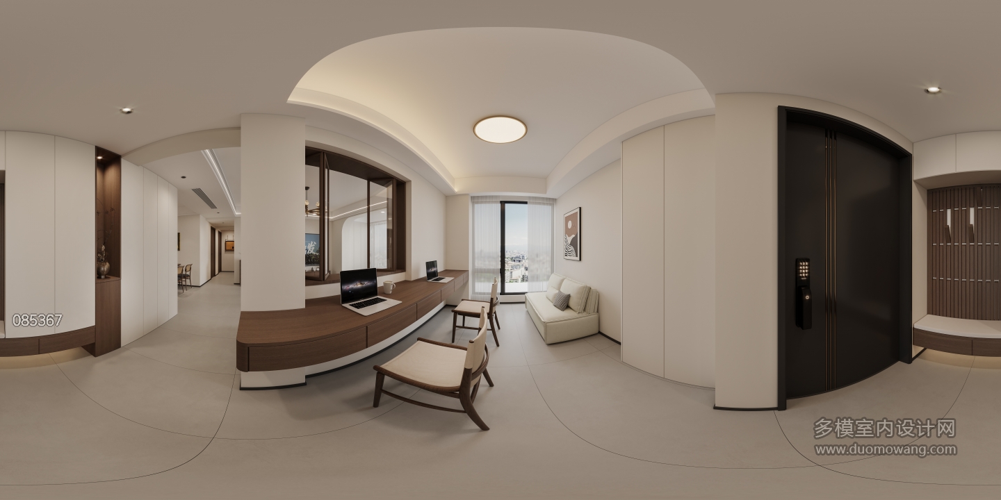 中古风书房全景