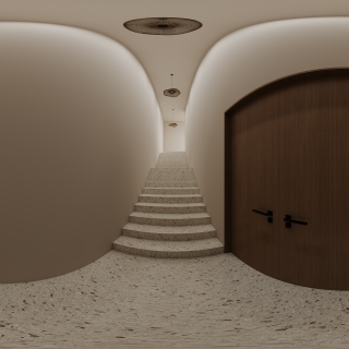 原木-楼梯间全景