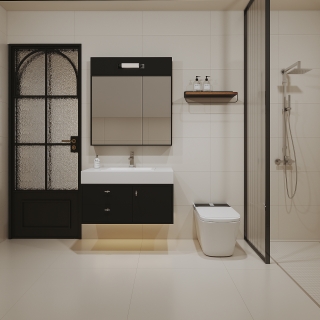 法式奶油三层右侧卧室卫生间