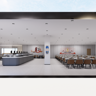 现代食堂大厅