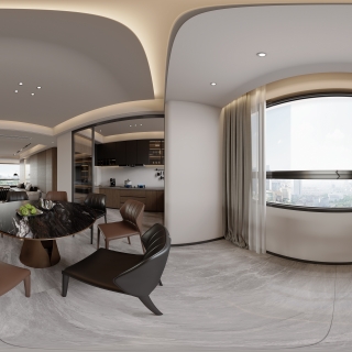 意式 餐厅 全景