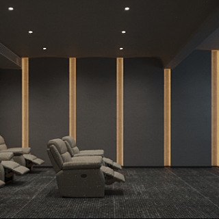 现代负一层影音室