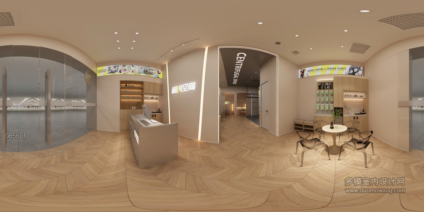 现代健身房接待区 (1)