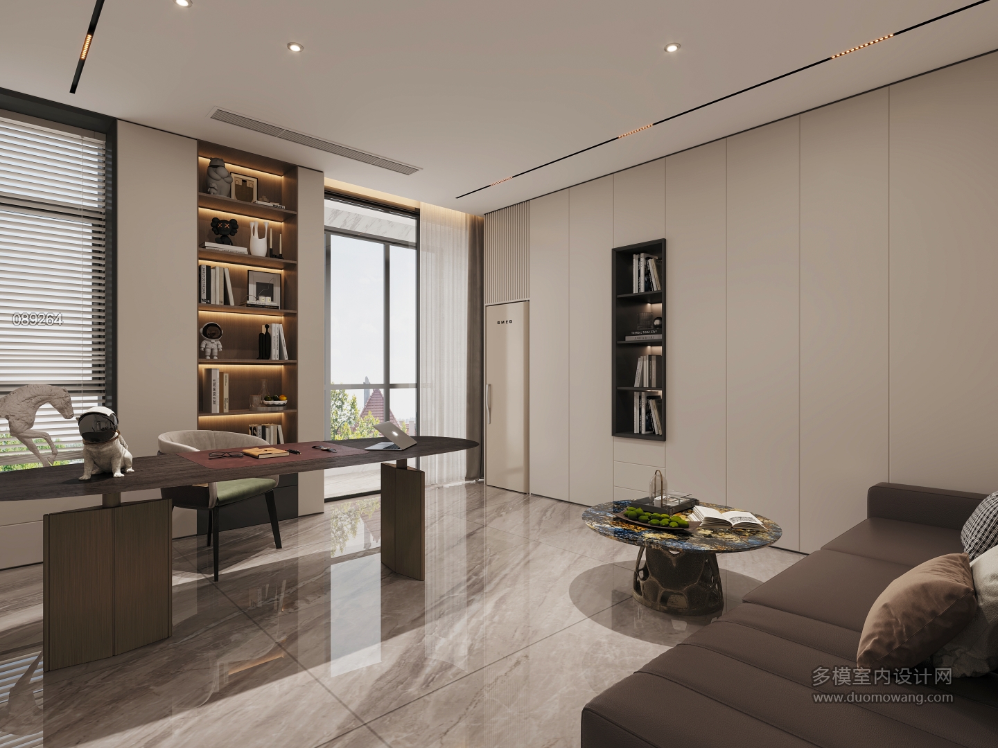 二楼书房起居室