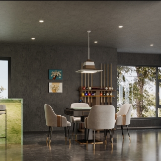 现代负一层棋牌室