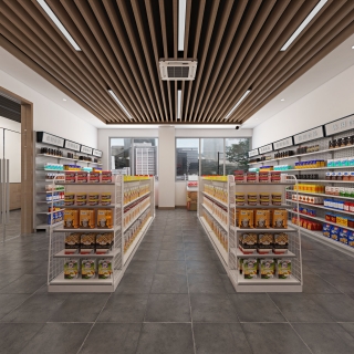 现代 食堂 超市单张01