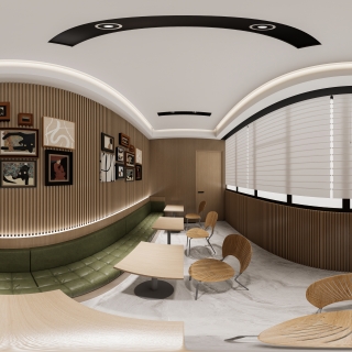 现代茶水间全景