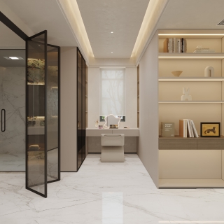 女儿房衣帽间静态