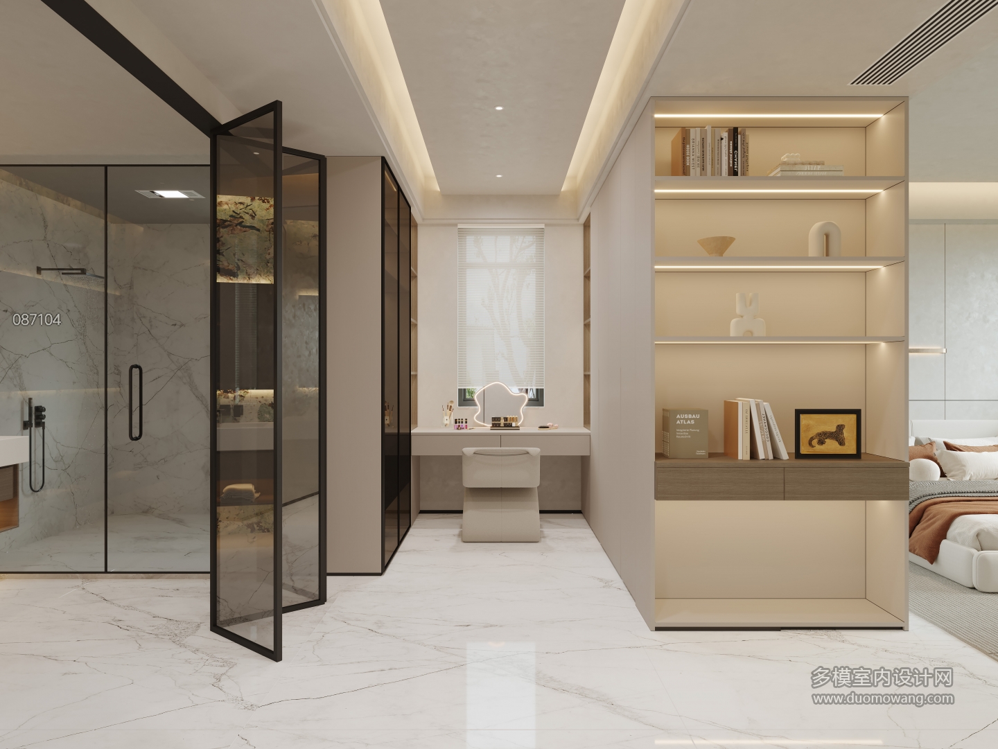 女儿房衣帽间静态