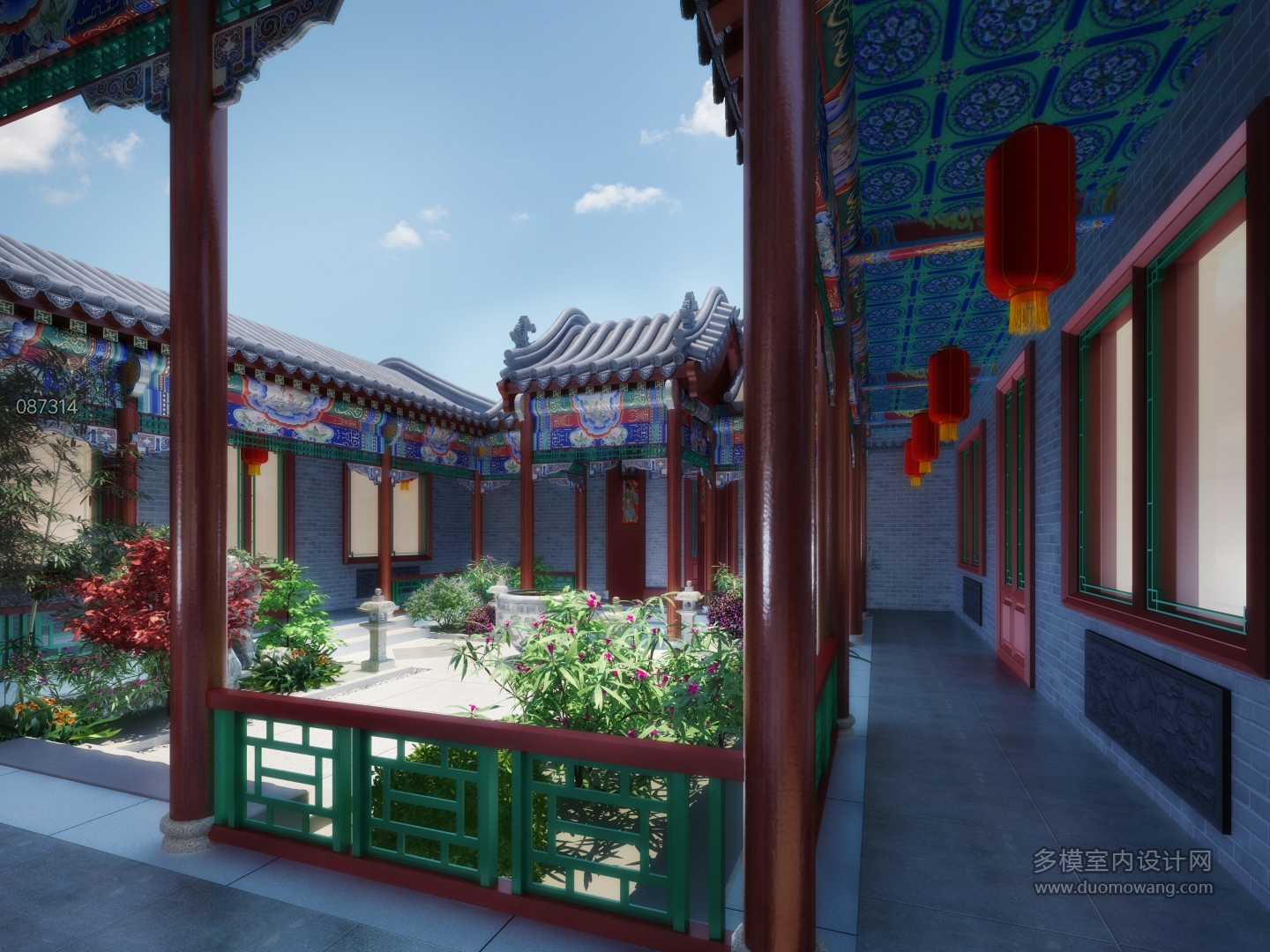 别墅庭院二套-1