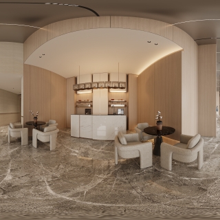 现代售楼部全景