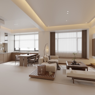 新中式后加客厅