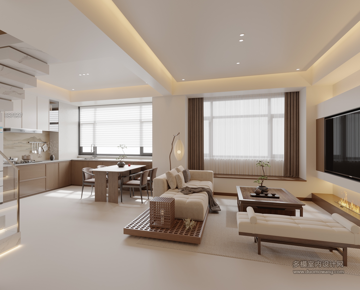 新中式后加客厅