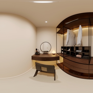 法式复古衣帽间全景