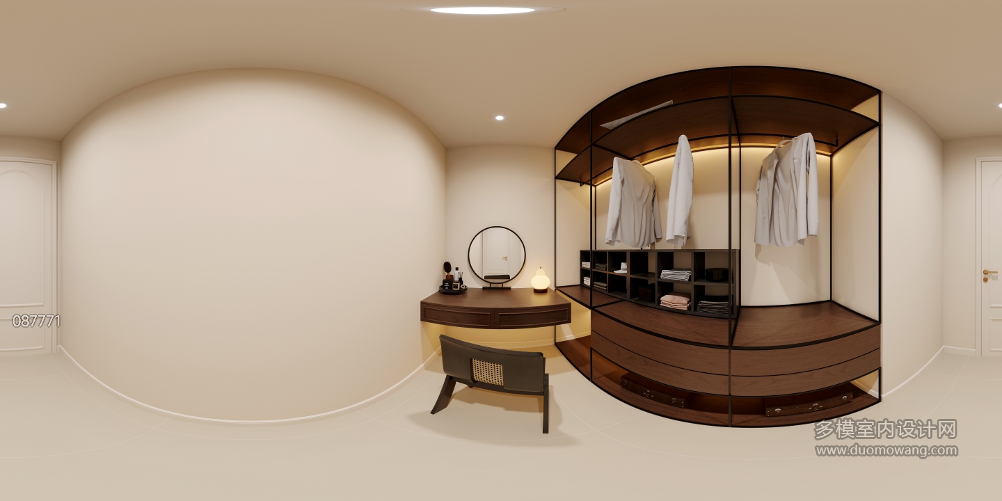 法式复古衣帽间全景