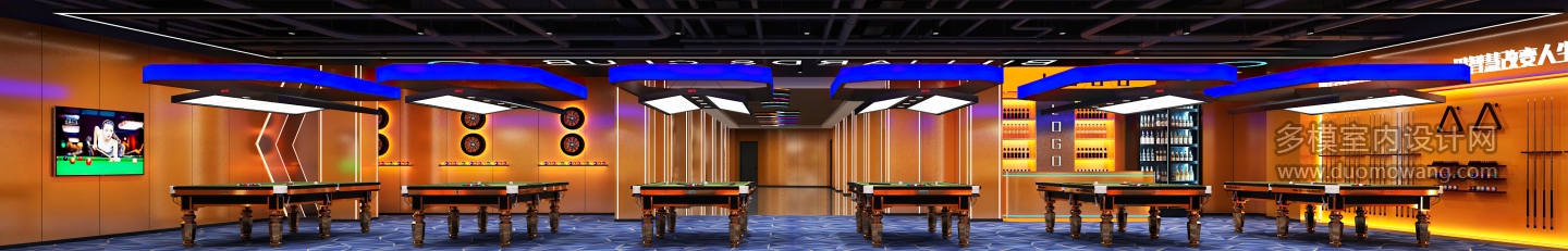 现代台球厅大厅静态 (1)