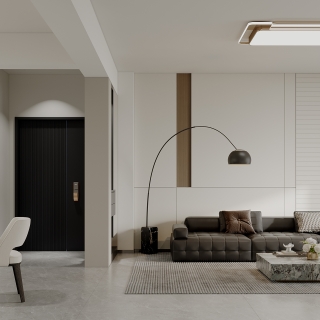 现代客厅沙发背景墙