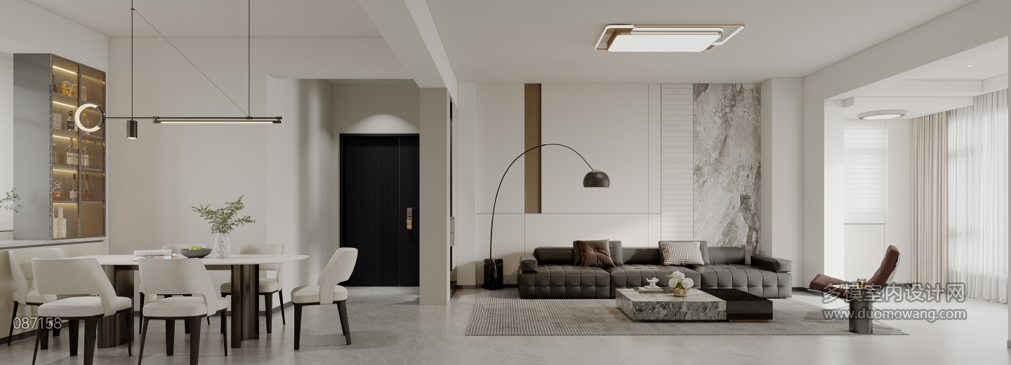 现代客厅沙发背景墙