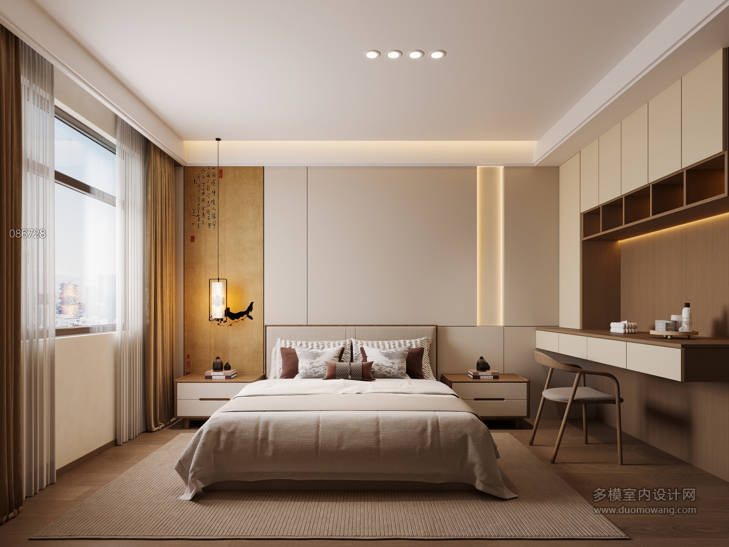 新中式主卧单张