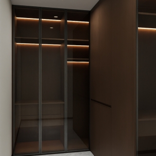 轻奢主卧衣帽间