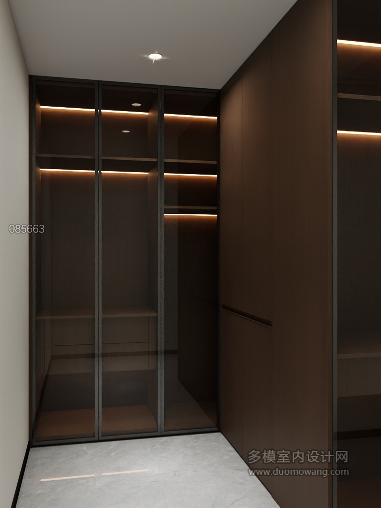 轻奢主卧衣帽间