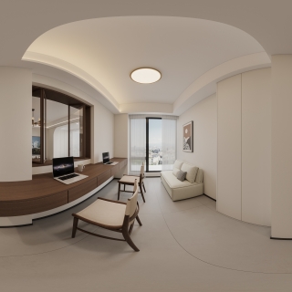 中古风书房全景