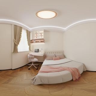 法式女孩房全景