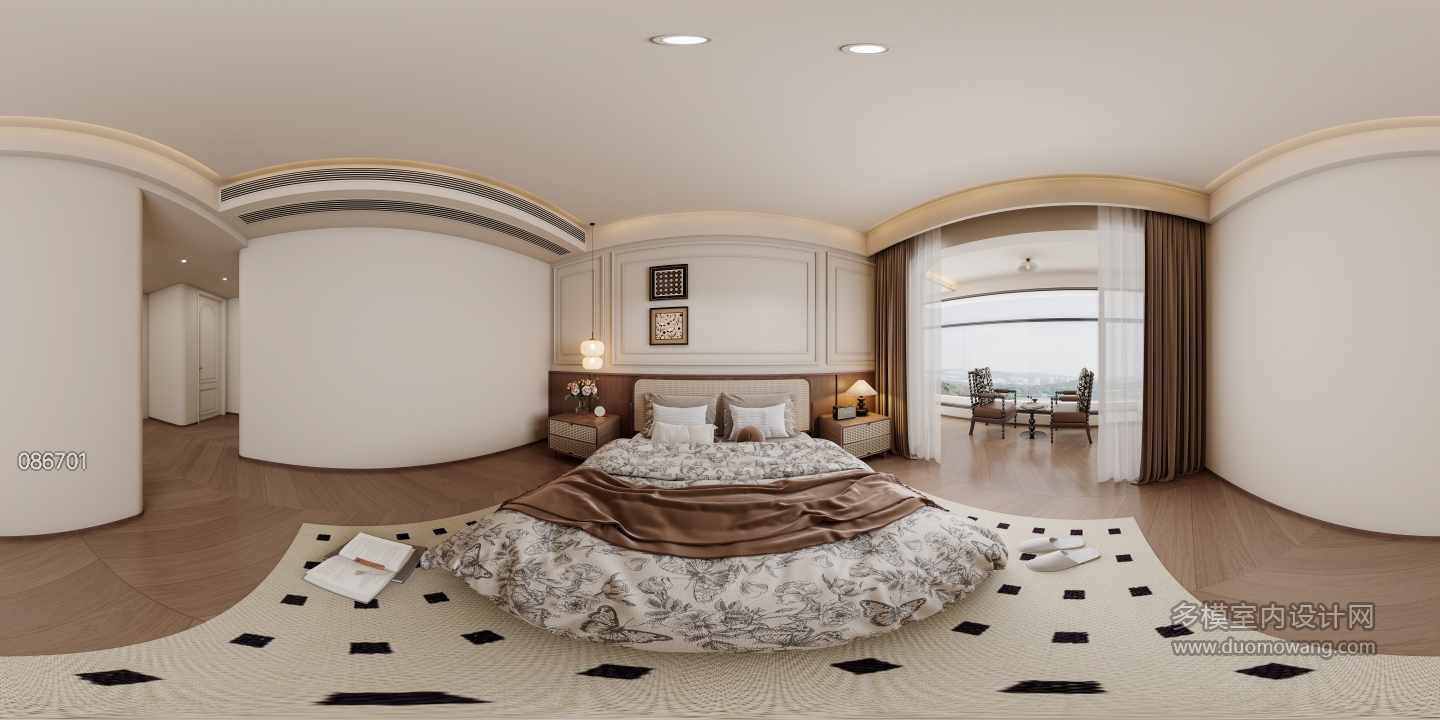 法式中古主卧全景