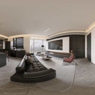 现代意式客餐全景